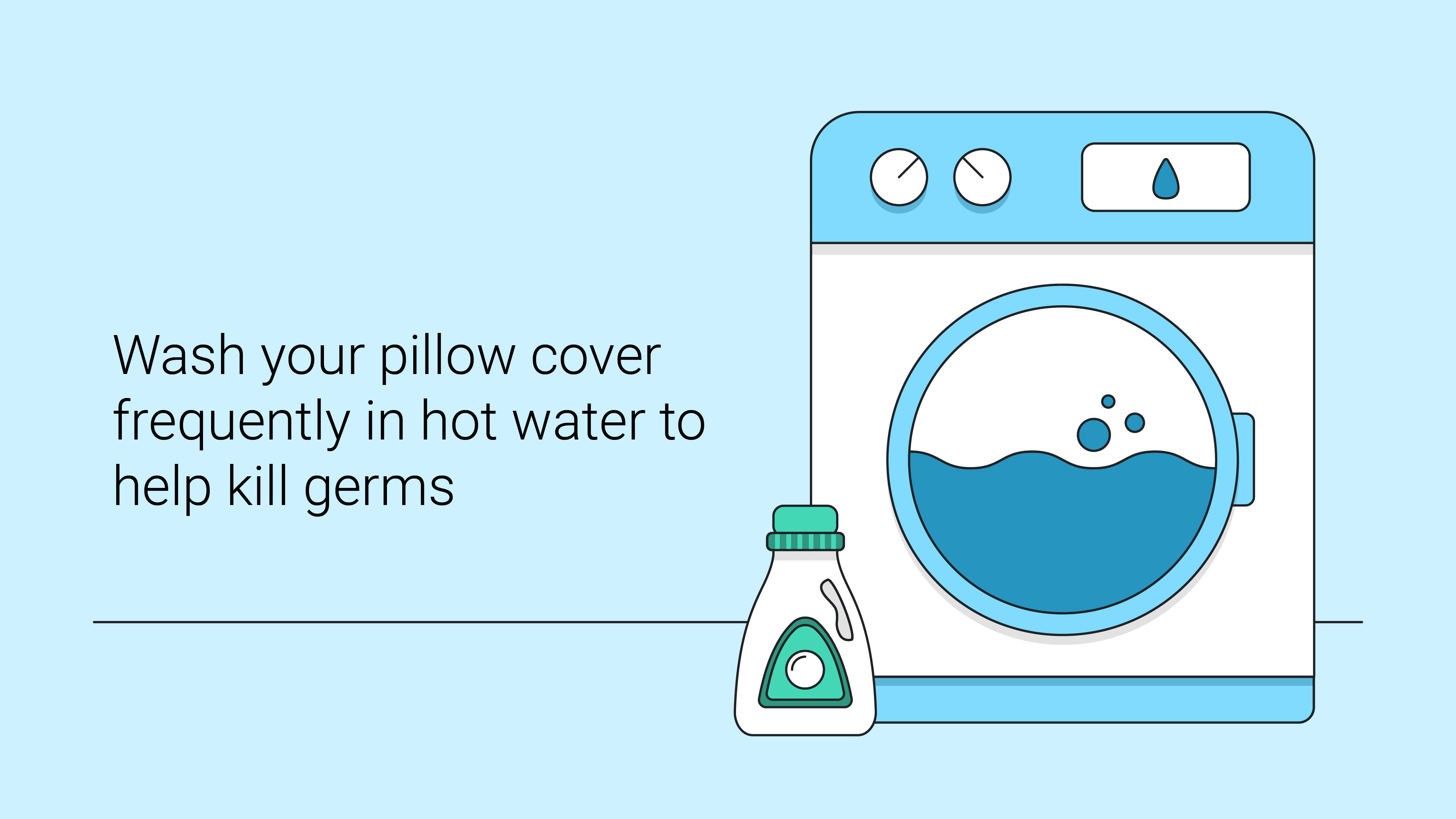 how to wash latex pillow