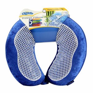 Cloudz Microbead Cool Gel & Bamboo Travel Neck Pillow