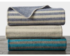 Wool BLANKET 100% Pure Wool Living Blanket Plaid Blanket 140 x 200cm Tirol Sky Blue 